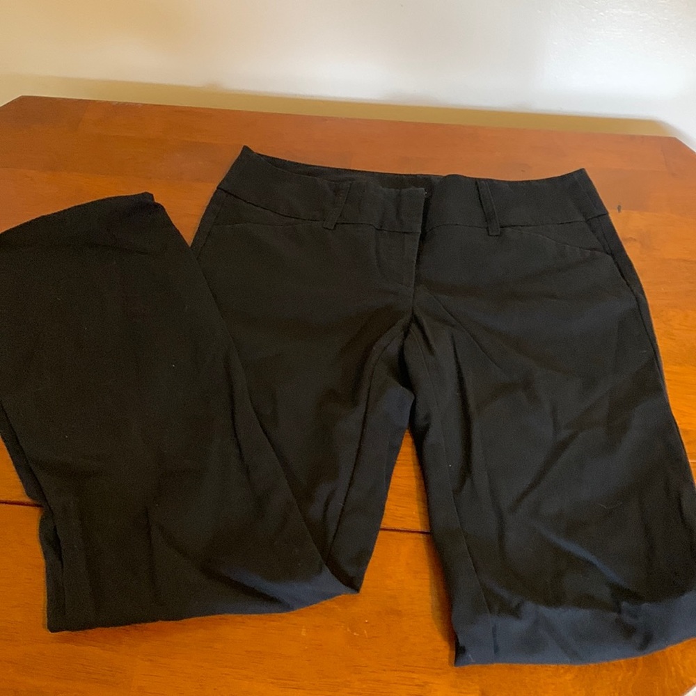 Black boot cut dress pants